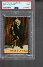 # 162  JUNIOR  WALKER   1968 PANINI CANTANTI sticker  PSA 9   pop 1     0 higher picture