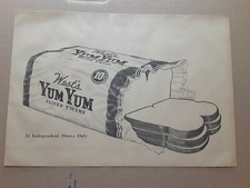 1941 West's Yum Yum Sliced Twins Bread Newspaper ad  picture