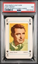 1959 MAPLE LEAF GUM PLAYING CARDS CARY GRANT PSA 7, POP 2, NONE HIGHER picture