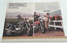 KAWASAKI  KZ650 / CUSTOM -  ORIGINAL 2 PAGE 1979 AD picture
