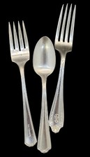 Advertising Spoon & Forks The Surrey, Albert Pick, Mayflower Hotels Silverplate  picture