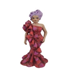 December Diamonds Lavender Rose Drag Queen Ornament What a Drag Figurine 5555258 picture