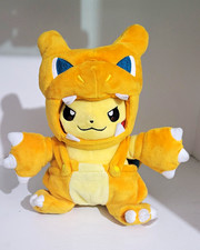 Pokémon Center Pikachu Plush Stuffed Animal in Charizard Orange Costume picture