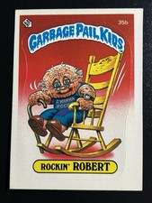 1985 Topps Garbage Pail Kids GPK First Series 1 OS1 35b Rockin' Robert Poor Cond picture