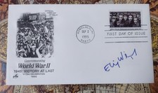 RARE ELI WEISEL THE FAMOUS NAZI HUNTER.  SIGNED JEWS IN CONCENTRATION CAMP STAMP picture