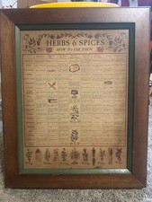 Vintage 1965 Three Mountaineers Inc. Herbs Spices Wooden Spice Rack *Very Nice* picture