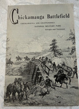Chickamauga Battlefield National Park Tri Fold Brochure form 1957 picture