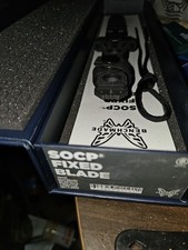 Benchmade 185BK SOCP Fixed Blade 7.11in CPM-3V Double Edge Dagger Cobalt Black picture