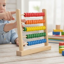 Durable Mini Abacus with 50 Vibrant Beads - Perfect for Number Recognition picture