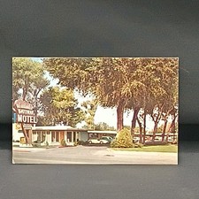 Vintage 1960s Gateway Motel business card Mileage chart color lithographic picture