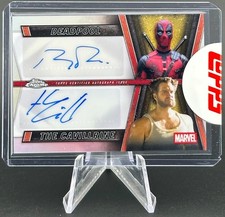 RYAN REYNOLDS CAVILL 2025 TOPPS DEADPOOL CHROME AUTO DEADPOOL WOLVERINE Q6995 picture