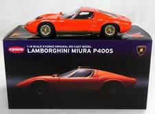 Kyosho Lamborghini Miura P400S 1/18 Scale Orange Diecast Model Car picture