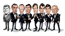 Tom Richmond SIGNED James Bond Mad Magazine Art Print Sean Connery Daniel Craig picture
