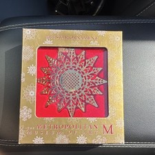 2014 The Metropolitan Museum of Art Star Ornament Gold Plated Filigree MMA Box picture