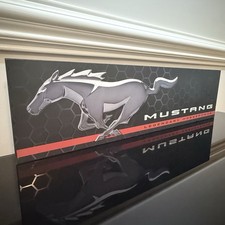 Ford Mustang Sign Wood Wall Decor Parts Motor Rims Tire Bar Pub Cobra Boss 5.0 picture
