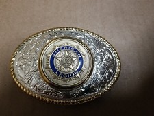 VINTAGE “AMERICAN LEGION SOLID BRASS BELT BUCKLE picture