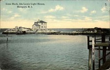 Newport Rhode Island RI  Ida Lewis Lighthouse c1910 Vintage Postcard picture