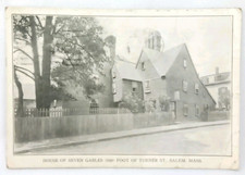 Antique 1910s RPPC Halloween Postcard House Of Seven Gables Salem Massachusetts picture
