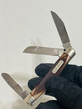 Vintage Schrade Old Timer 340T USA 3 Blade Stockman Folding Pocket Knife picture