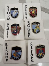 Vintage 1993 Marvel Universe X-Men character lapel pins by Planet Studios. picture