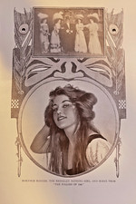 1908 Vintage Magazine Illustration Actress Marjorie Bonner Follies of 1908 picture
