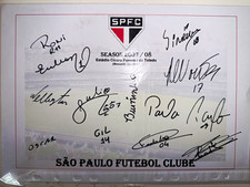 Sao Paulo Futebol Club SPFC Signed Picture Multi-Player Auto w/COA Brazil Soccer picture