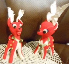 Vintage Christmas Felt Reindeer picture