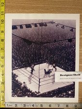 Joe Lewis & Jersey Joe Walcott 1947 Boxing Fight Scene Magazine Photo picture