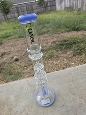 Clover 18 Inch  Glass Water  Pipe Brand New picture