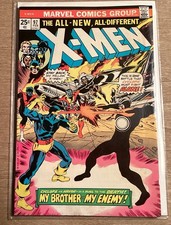 X-Men #97 (Marvel Comics Group Feb 1976) My Brother, My Enemy Bronze Age picture