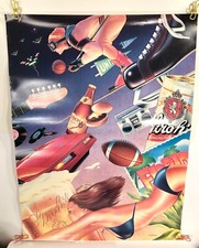 Vintage 1980's Stroh's Light Beer Poster A Nice One picture