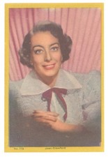 Joan Crawford 1959 Vintage Movie Star Color Photo Trading Card Hollywood picture