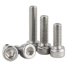 10Pcs M8-1.25x10mm Hex Socket Head Cap Screws Bolts, 304 Stainless Steel 18-8... picture