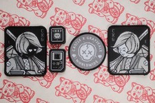 Rare Castle x Grayscale CxG Grayscale Pixel Patch FULL Set EDC Pouch Patches picture