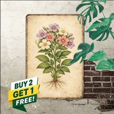 vintage botanical violet illustration purple pink white blossoms picture