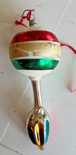 Vintage Germany Mercury Glass Hot Air Balloon Style Christmas Ornament 7