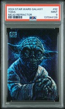 2024 Topps Chrome Star Wars Galaxy Yoda /50 #92 PSA 9 picture