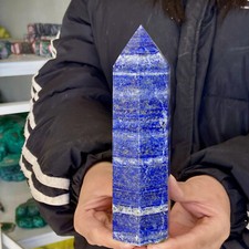 1.43LB Natural Lapis Lazuli quartz crystal single point tower healing picture