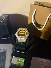 Casio G-Shock DW-6900 Digital Quartz Watch Moissanite bezel Alarm Chrono Green picture