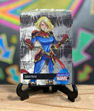 2023 Upper Deck Women of Marvel Captain Marvel MCW-2 Rare Insert Metal Card picture
