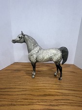 Vintage BREYER Molding Company Dapple Gray Horse Large 10x11 In. Very Good picture