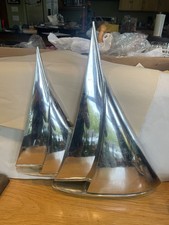 RARE Vtg MCM CHROME COLOR Sailboat Wall Art picture