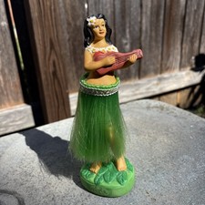 Hula Girl Vintage Hawaiian Ukulele Hawaii Aloha Never Used Sticker for Dashboard picture