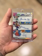 2026 Topps Chrome Disney Triple Facsimile Auto Pete, Horace, Clarabelle picture