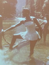 1970s African American Women Photo Swimsuits River Wading Vintage picture