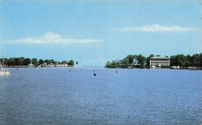 Ohio State University Gibraltar Marine Laboratory Campus Harbor Vtg Postcard J67 picture