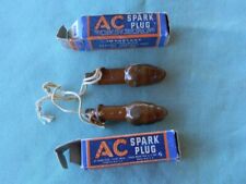 2 NOS AC TYPE 104 SPARK PLUGS 17-P-5335 A-311992  COSMOLINE COATING GM CHEVROLET picture