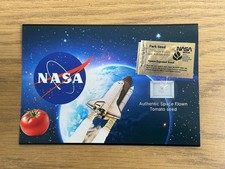 NASA Space Flown Tomato Seed Relic Historic Photo Display Piece Exposed Seeds picture