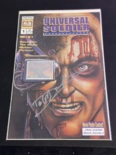 Dolph Lundgren Signed Universal Soldier Comic Book Proof Van Damme picture