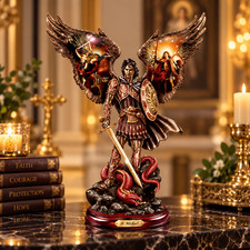 Michael Triumphant Warrior Cold Cast Bronze picture
